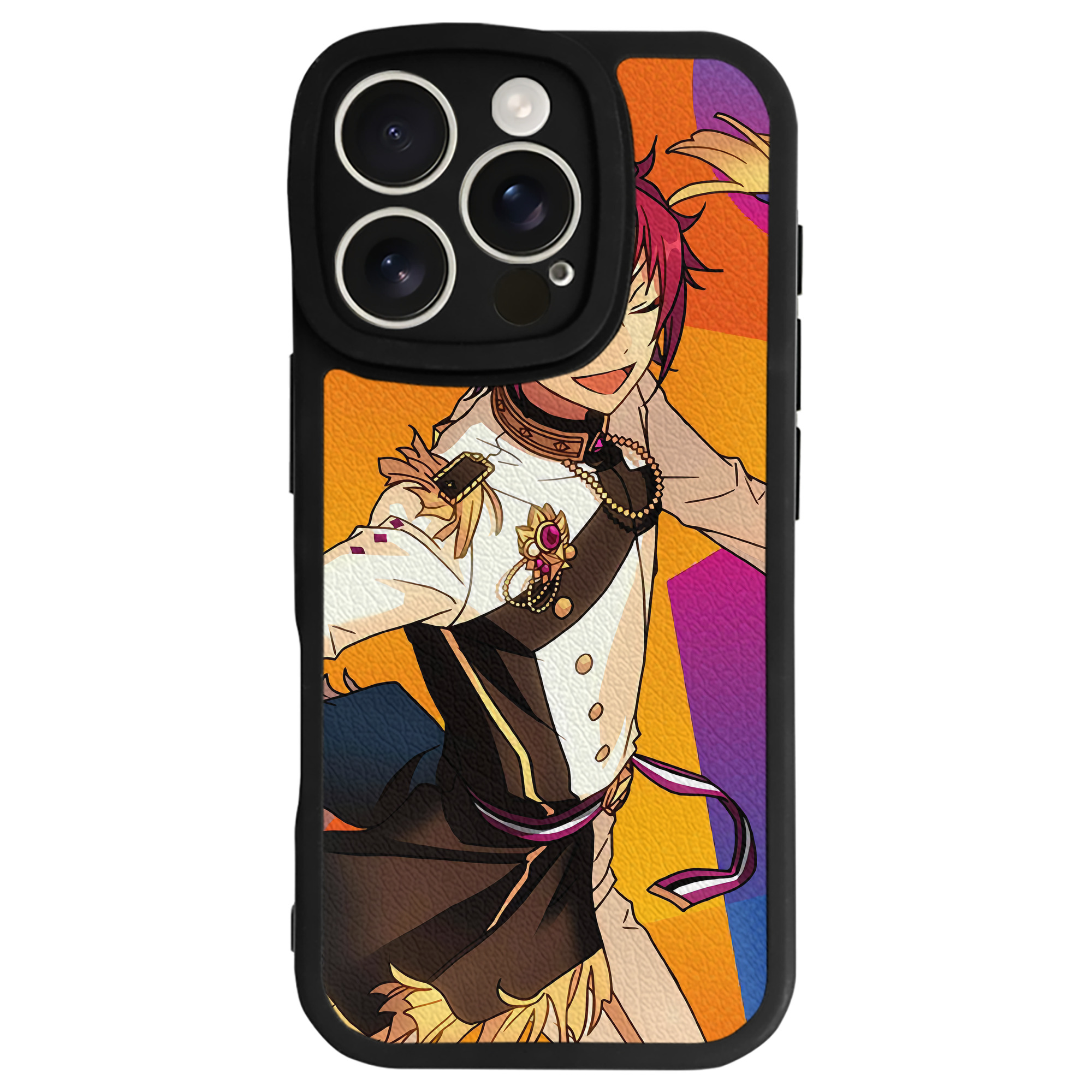 （画像用） あんさんぶるスターズ! Ensemble Stars 【iPhone 16シリーズ対応】シリコンスマホケース（レザー調） 材質：シリコン